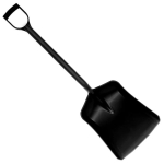 All Plastic Gorilla Shovel Black